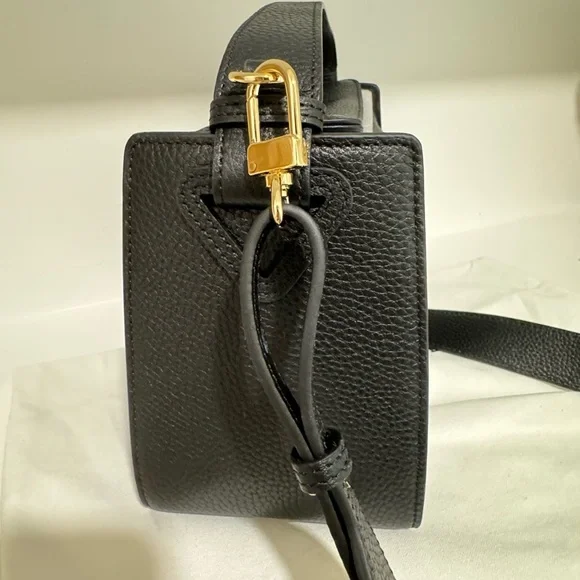 The Horse Clementine Bag Black Pebbled with Gold Hardware - Picture 4 of 14